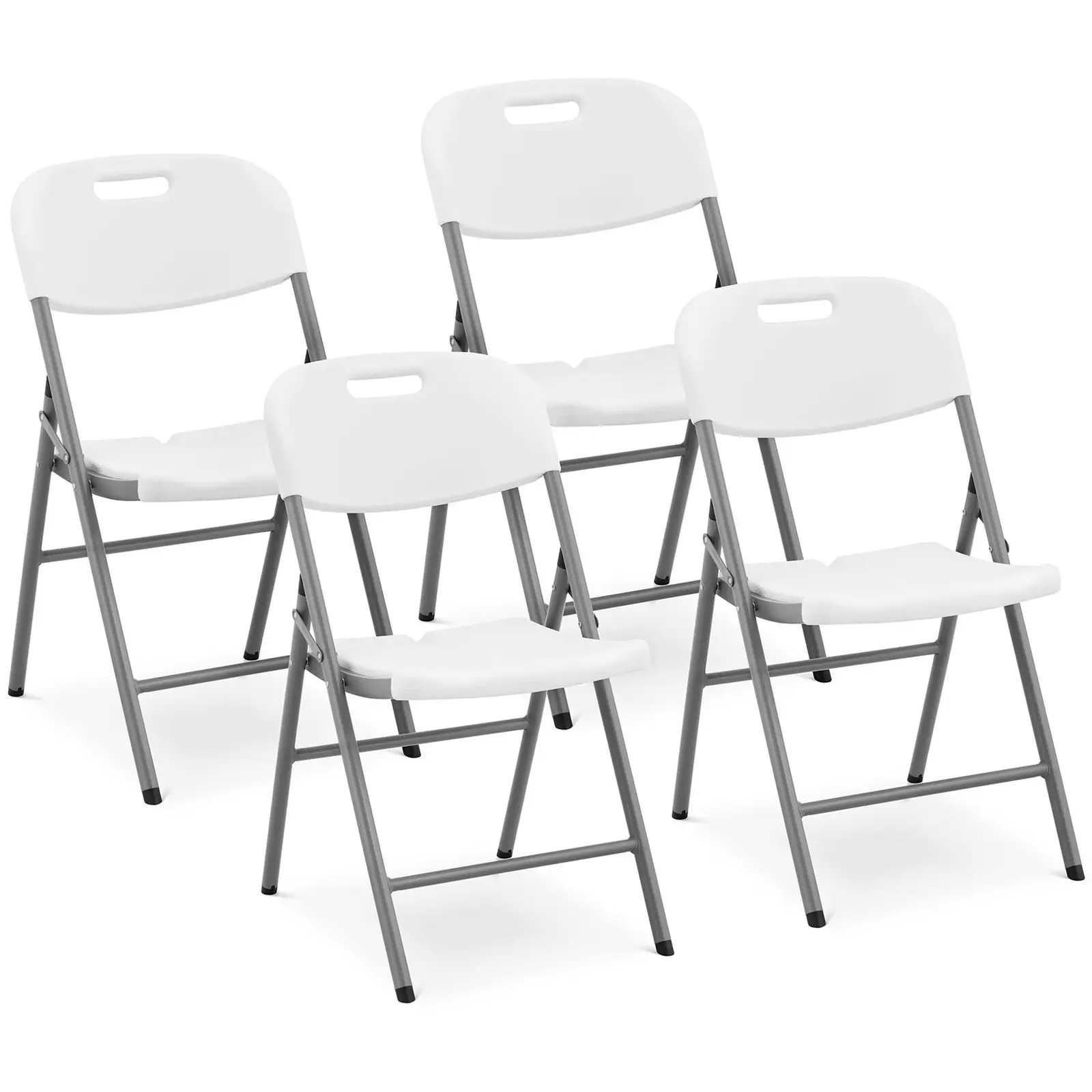 Chaises pliantes - Lot de 4 - Royal Catering - 180 kg - Surface d'assise : 40 x 38 cm - Whitehes