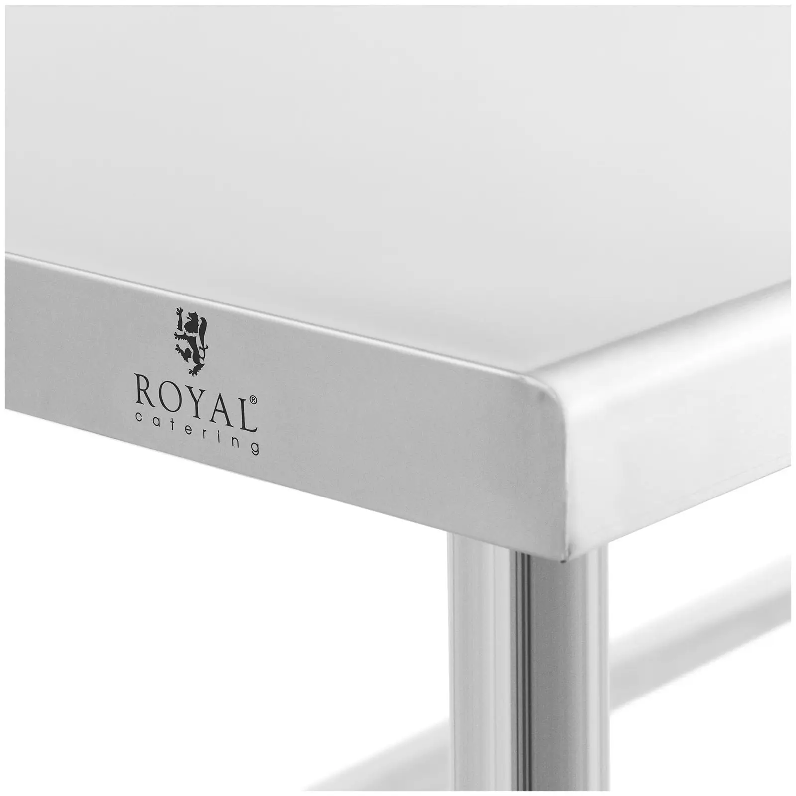 Table de travail inox - 150 x 70 cm - Dosseret - Capacité de 93 kg - Royal Catering