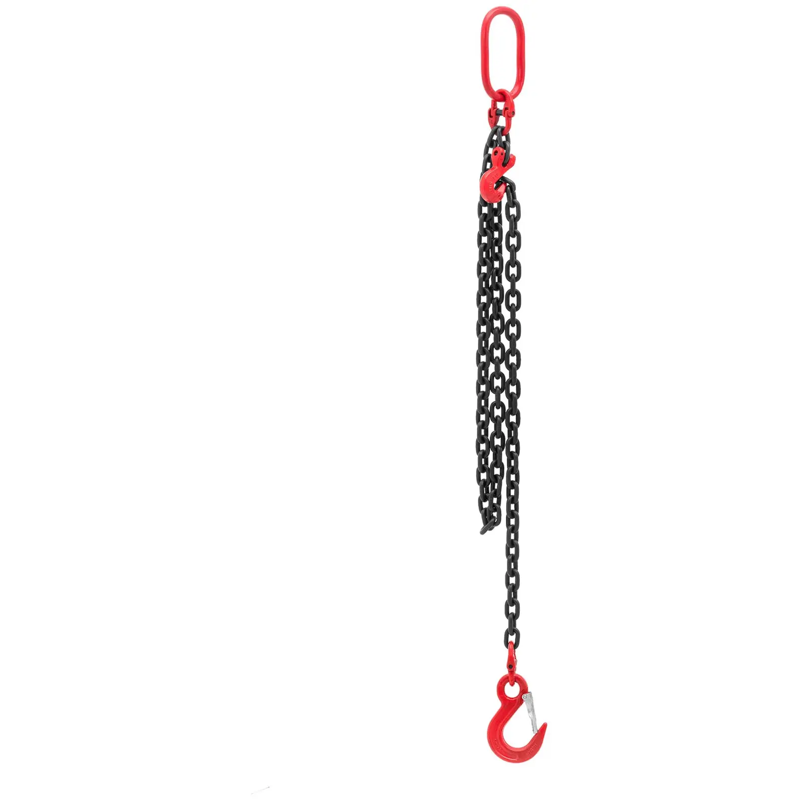 Chaîne de levage - 2000 kg - 2 m - noir/rouge - raccourcisseur de chaîne