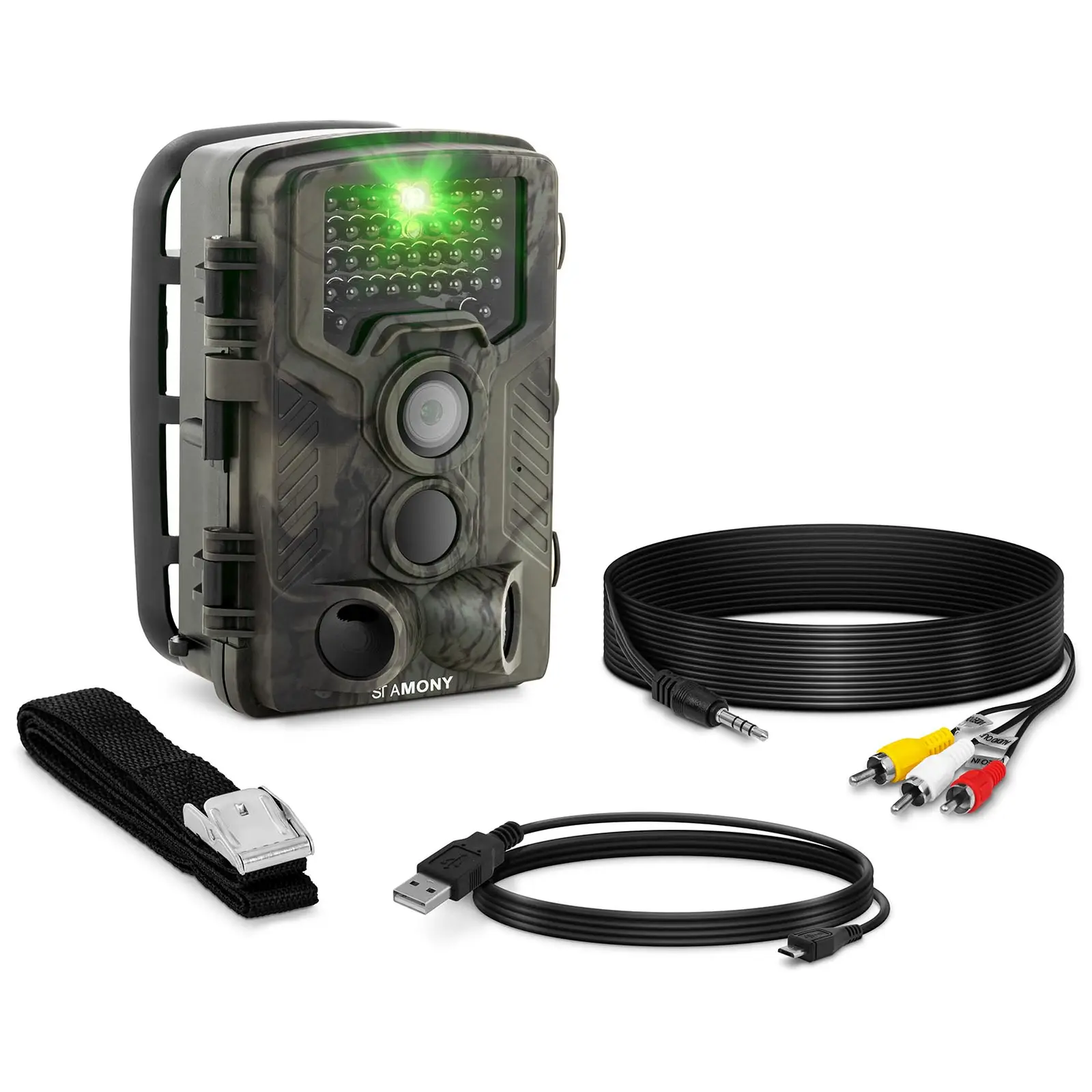 Caméra de chasse - 8 Mpx - 2.7K HD intégrale - 46 LED infrarouge - 20 m - 0,3 s