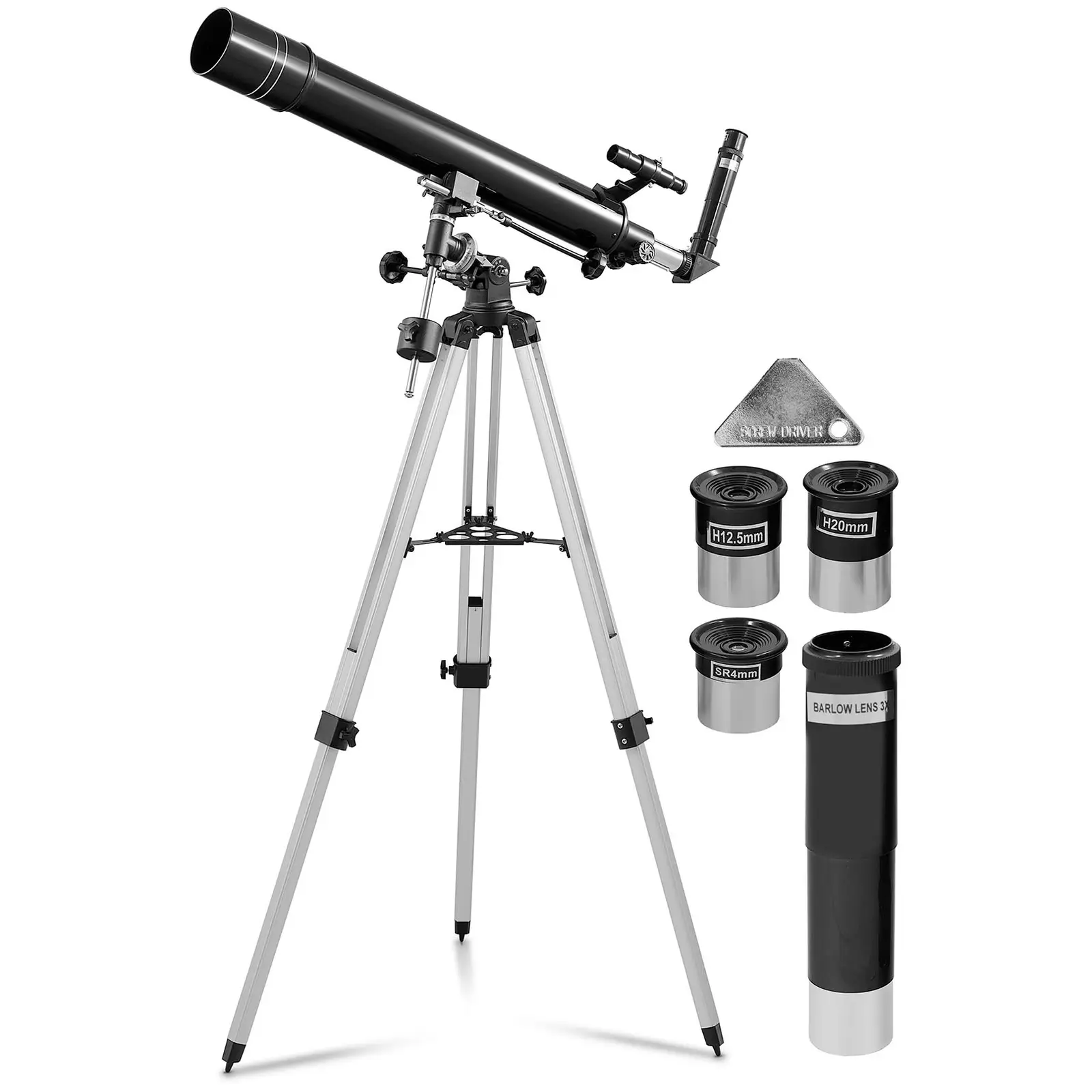 Lunette astronomique - Ø 80 mm - 900 mm - Trépied inclus